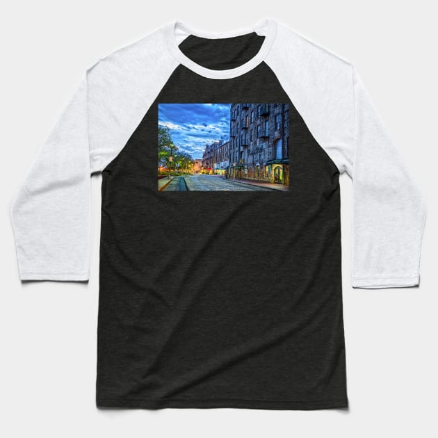 River Street Savannah Georgia Baseball T-Shirt by Gestalt Imagery